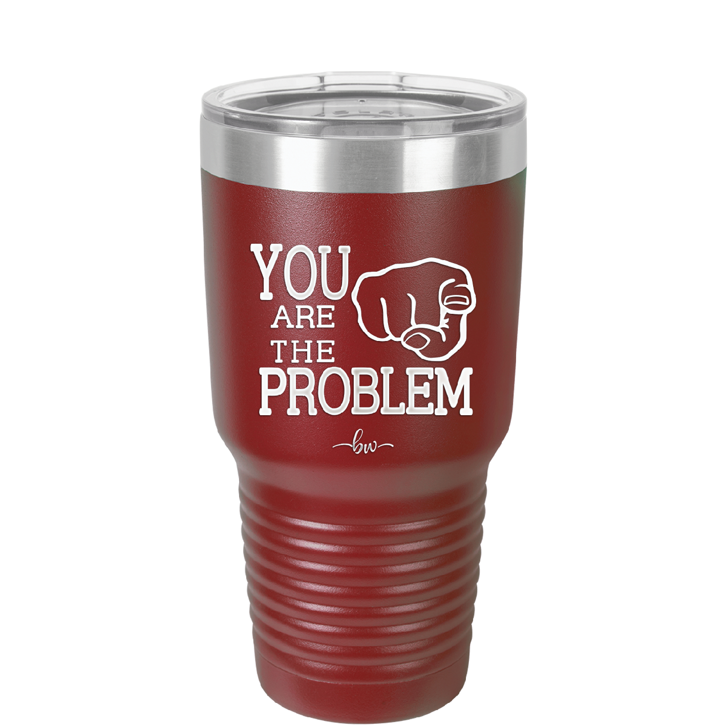 You Are the Problem - Laser Engraved Stainless Steel Drinkware - 1279 -