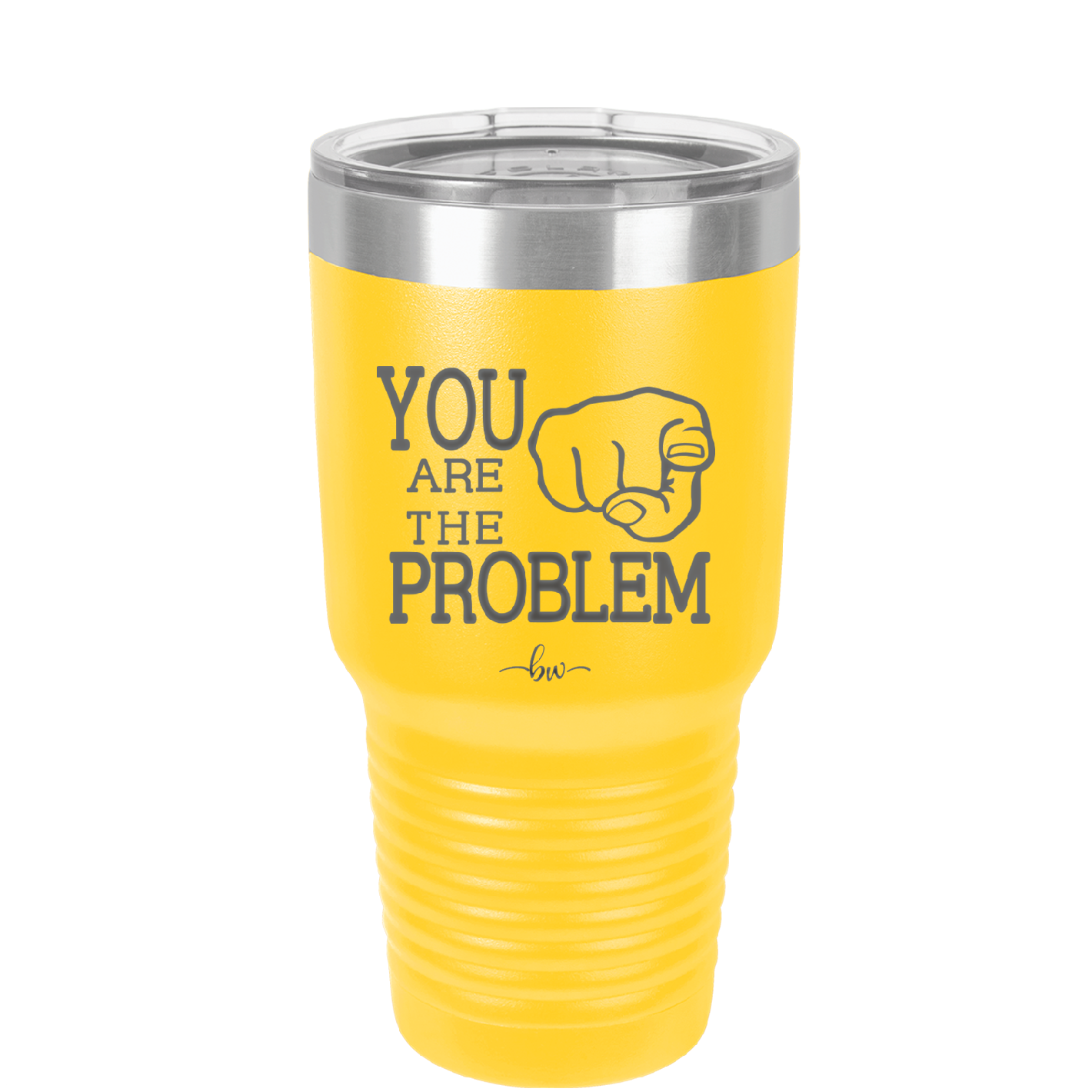 You Are the Problem - Laser Engraved Stainless Steel Drinkware - 1279 -
