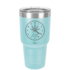 It's 420 Somewhere with Clock - Laser Engraved Stainless Steel Drinkware - 1282 -