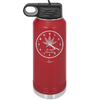 It's 420 Somewhere with Clock - Laser Engraved Stainless Steel Drinkware - 1282 -