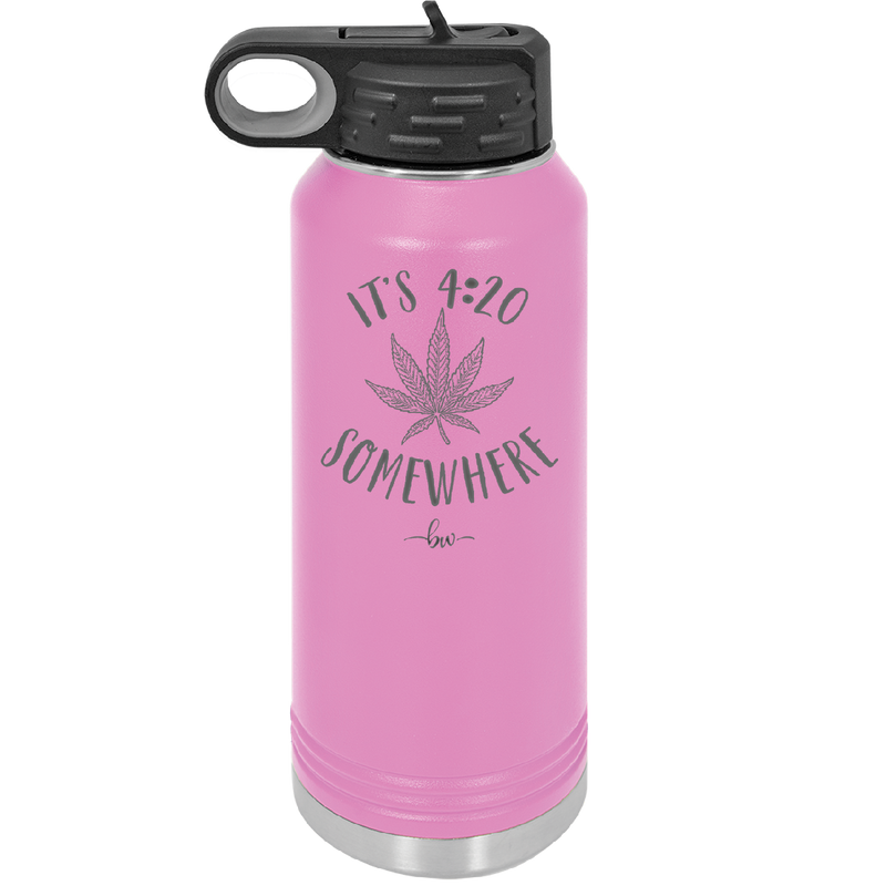 It's 420 Somewhere - Laser Engraved Stainless Steel Drinkware - 1283 -