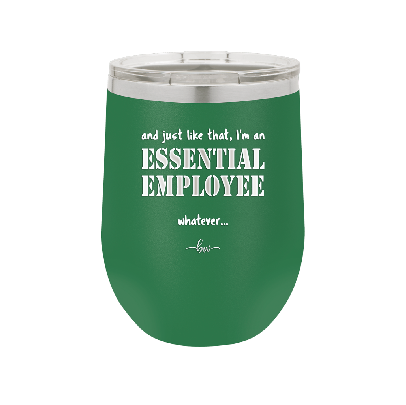 And Just Like That I'm an Essential Employee - Laser Engraved Stainless Steel Drinkware - 1287 -