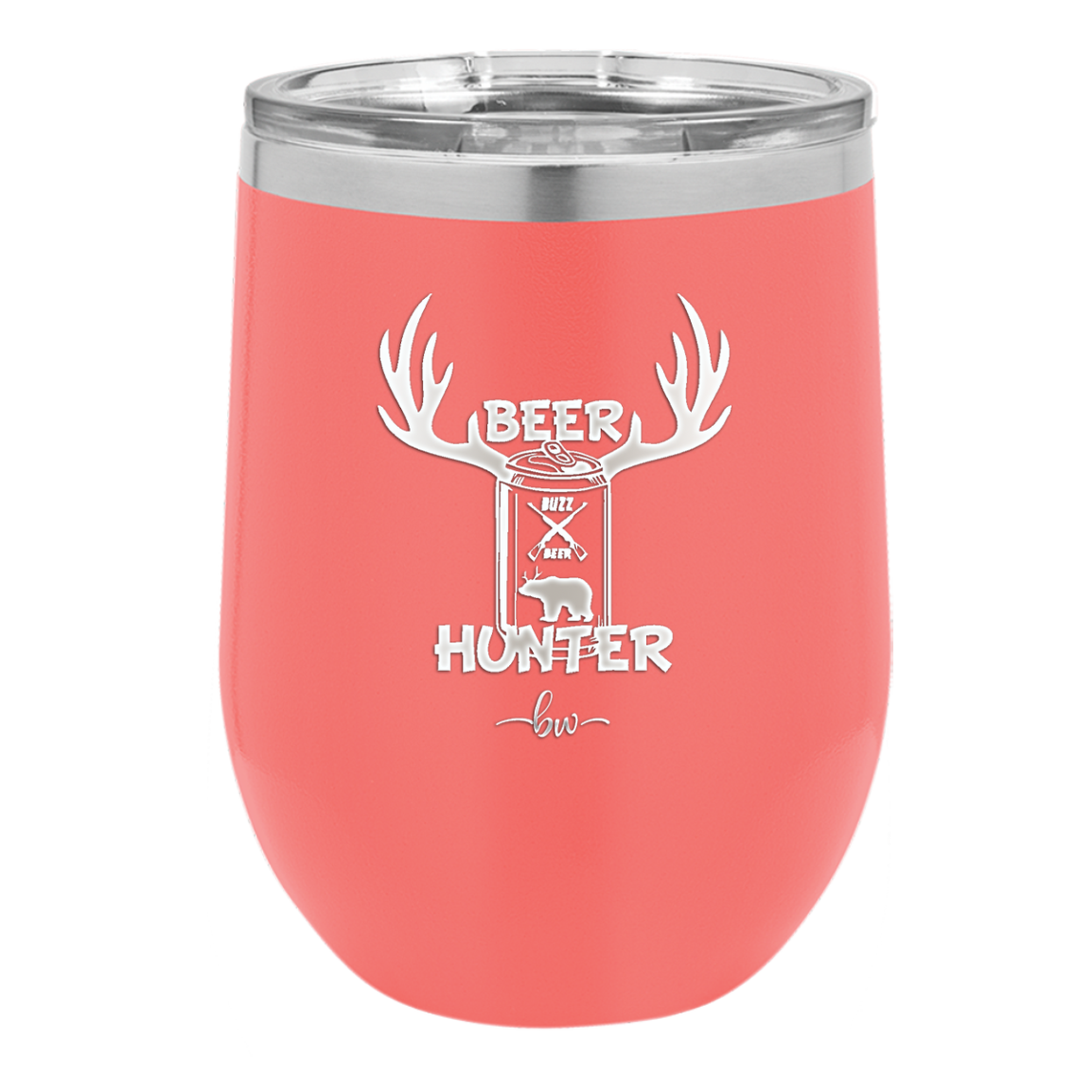 Beer Hunter - Laser Engraved Stainless Steel Drinkware - 1297 -