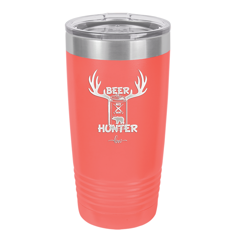 Beer Hunter - Laser Engraved Stainless Steel Drinkware - 1297 -