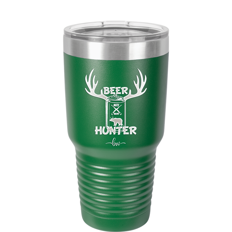 Beer Hunter - Laser Engraved Stainless Steel Drinkware - 1297 -