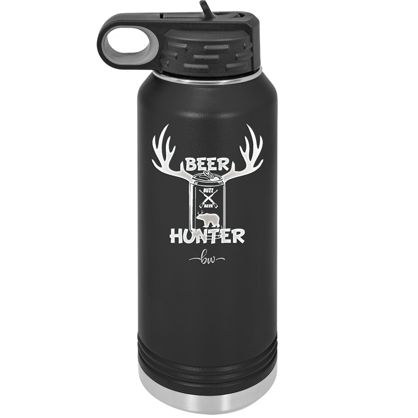 Beer Hunter - Laser Engraved Stainless Steel Drinkware - 1297 -