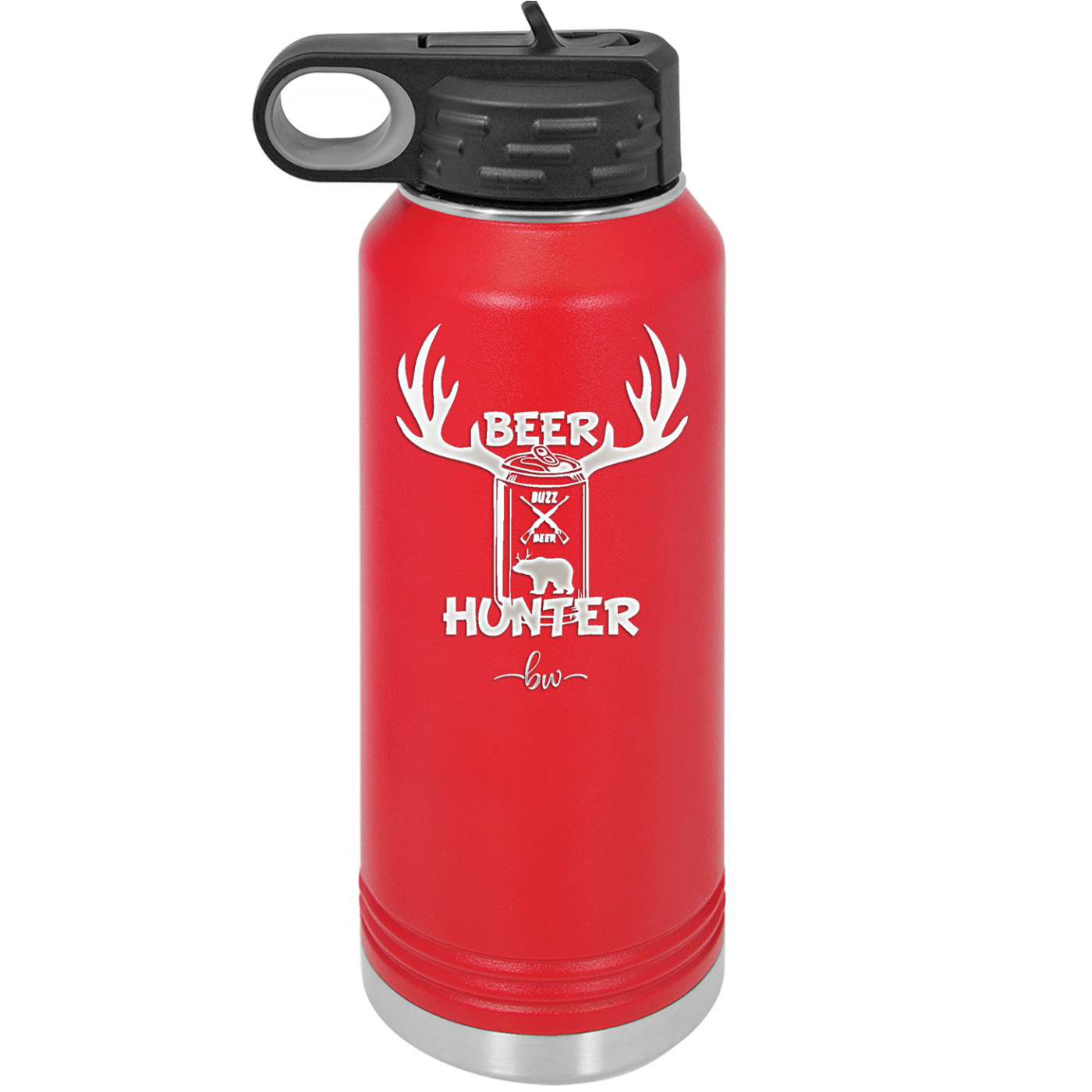 Beer Hunter - Laser Engraved Stainless Steel Drinkware - 1297 -