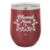 Blessed Mimi Half Wreath - Laser Engraved Stainless Steel Drinkware - 1298 -