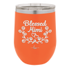 Blessed Mimi Half Wreath - Laser Engraved Stainless Steel Drinkware - 1298 -