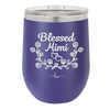Blessed Mimi Half Wreath - Laser Engraved Stainless Steel Drinkware - 1298 -