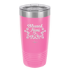 Blessed Mimi Half Wreath - Laser Engraved Stainless Steel Drinkware - 1298 -