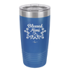 Blessed Mimi Half Wreath - Laser Engraved Stainless Steel Drinkware - 1298 -