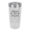 Blessed Mimi Half Wreath - Laser Engraved Stainless Steel Drinkware - 1298 -