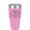 Blessed Mimi Half Wreath - Laser Engraved Stainless Steel Drinkware - 1298 -
