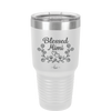 Blessed Mimi Half Wreath - Laser Engraved Stainless Steel Drinkware - 1298 -