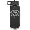 Blessed Mimi Half Wreath - Laser Engraved Stainless Steel Drinkware - 1298 -