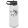 Bite Me Fish Bone - Laser Engraved Stainless Steel Drinkware - 1299 -