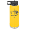 Bite Me Fish Bone - Laser Engraved Stainless Steel Drinkware - 1299 -