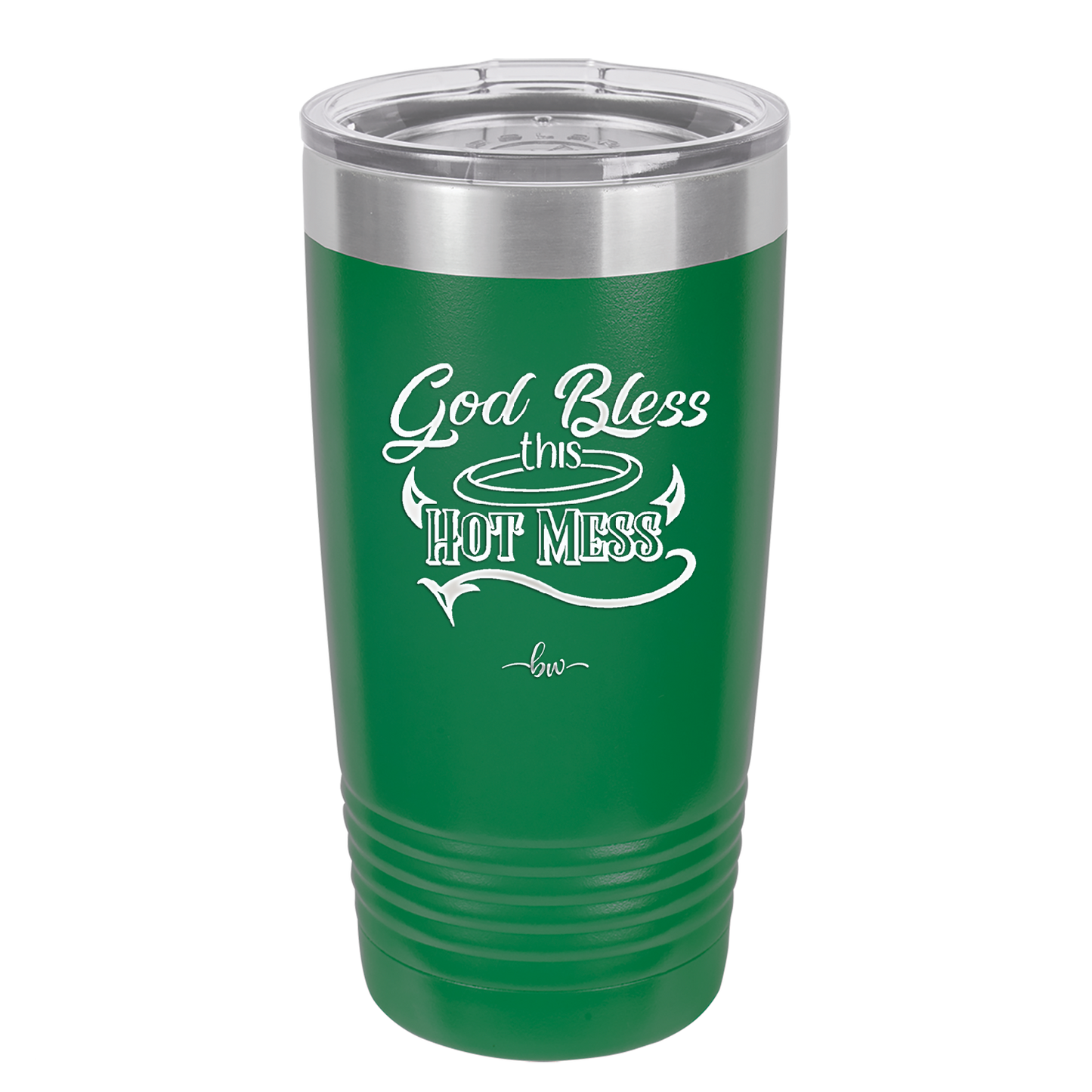 God Bless this Hot Mess - Laser Engraved Stainless Steel Drinkware - 1304 -