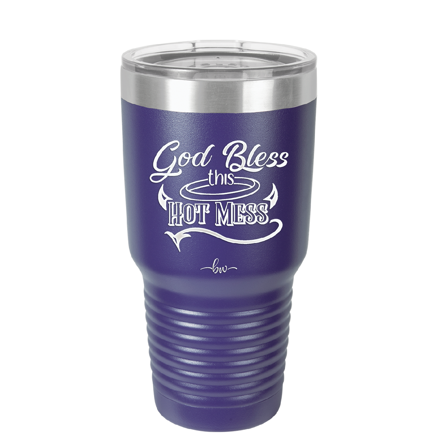 God Bless this Hot Mess - Laser Engraved Stainless Steel Drinkware - 1304 -
