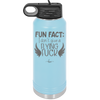 Fun Fact I Don't Give a Flying Fuck - Laser Engraved Stainless Steel Drinkware - 1321 -