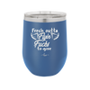 Fresh Outta Flying Fucks to Give - Laser Engraved Stainless Steel Drinkware - 1322 -