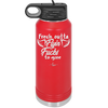 Fresh Outta Flying Fucks to Give - Laser Engraved Stainless Steel Drinkware - 1322 -