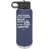 What Happens at the Campfire Stays at the Campfire - Laser Engraved Stainless Steel Drinkware - 1329 -