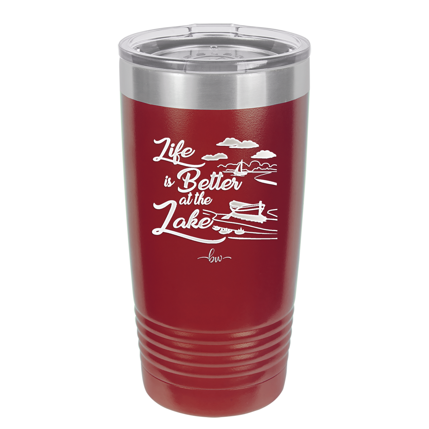 Life is Better on the Lake - Laser Engraved Stainless Steel Drinkware - 1332 -