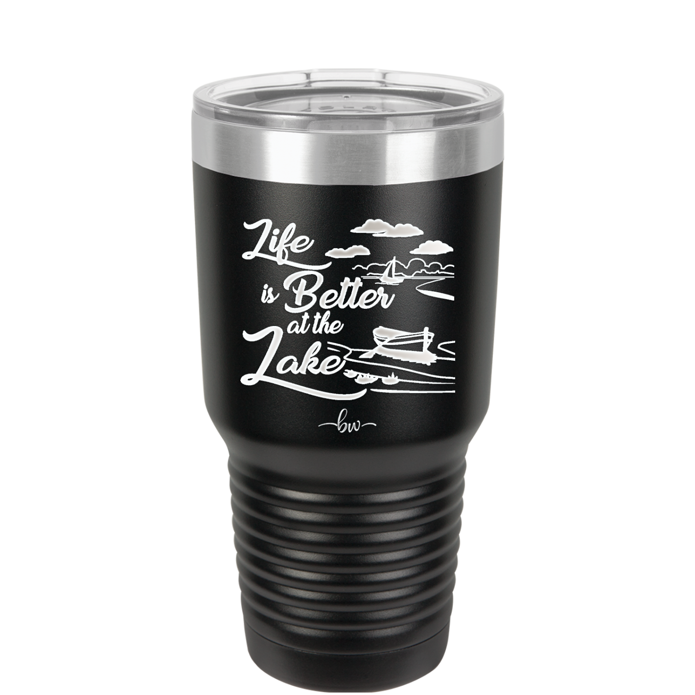 Life is Better on the Lake - Laser Engraved Stainless Steel Drinkware - 1332 -