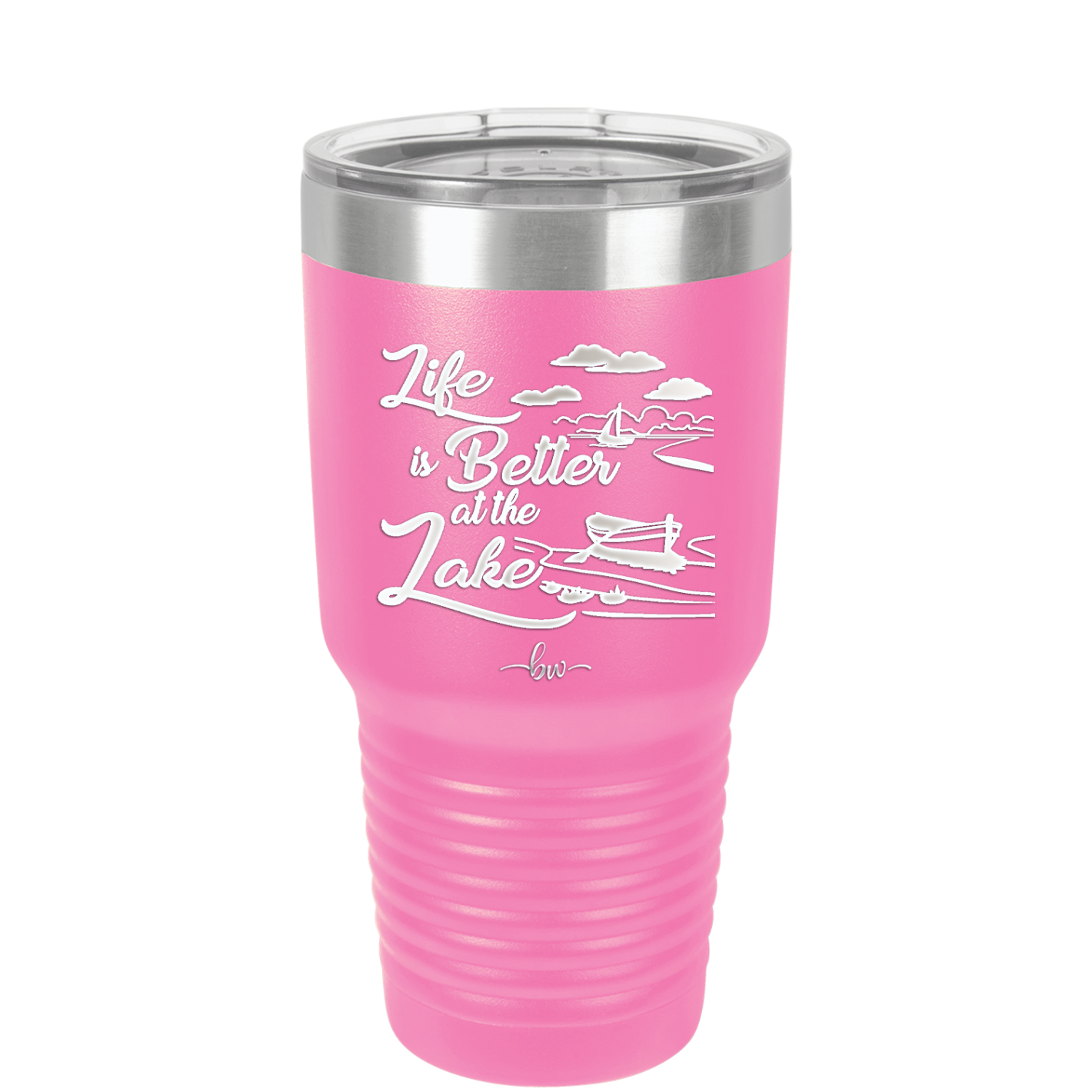 Life is Better on the Lake - Laser Engraved Stainless Steel Drinkware - 1332 -