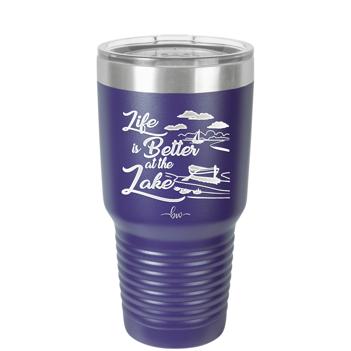 Life is Better on the Lake - Laser Engraved Stainless Steel Drinkware - 1332 -