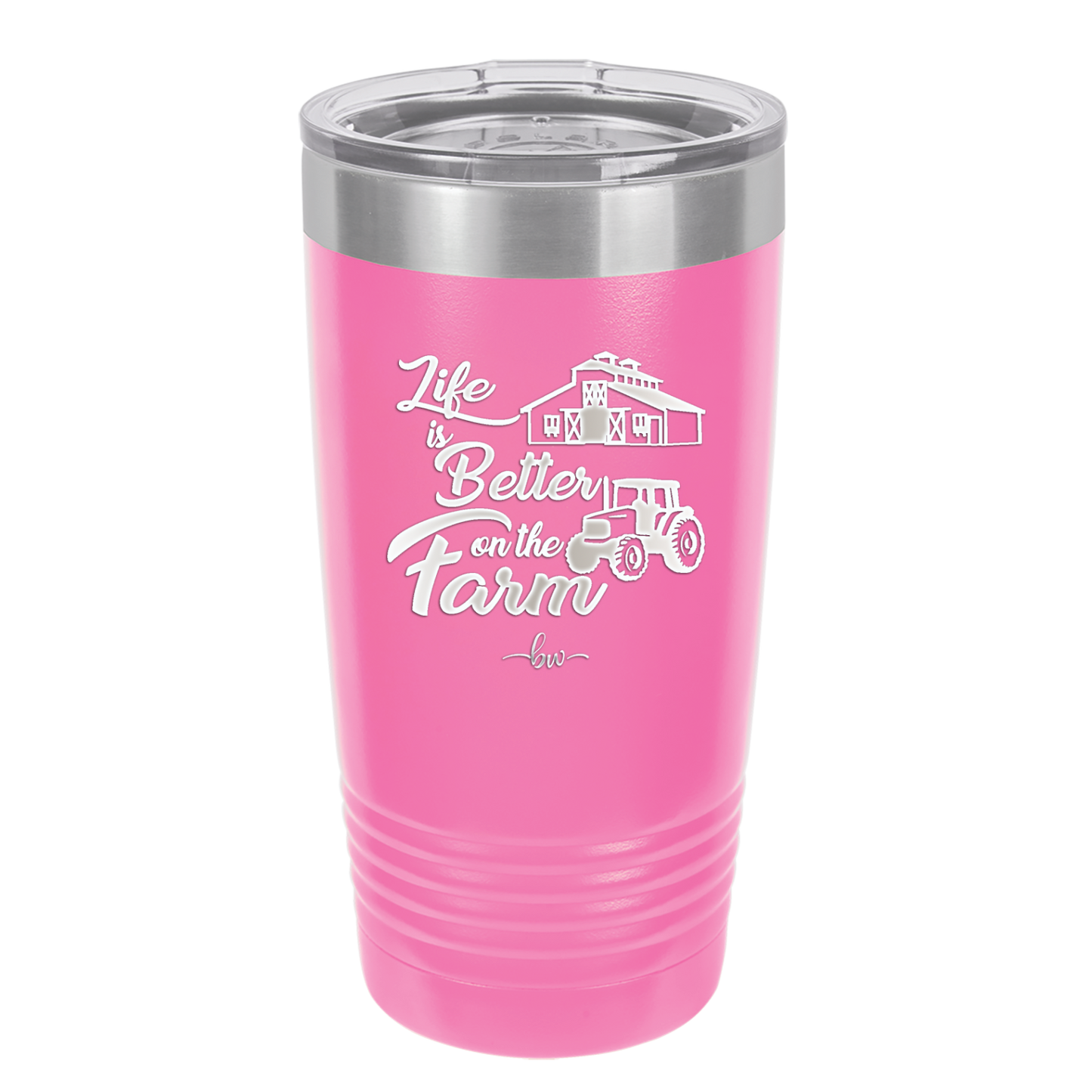 Life is Better on the Farm - Laser Engraved Stainless Steel Drinkware - 1333 -