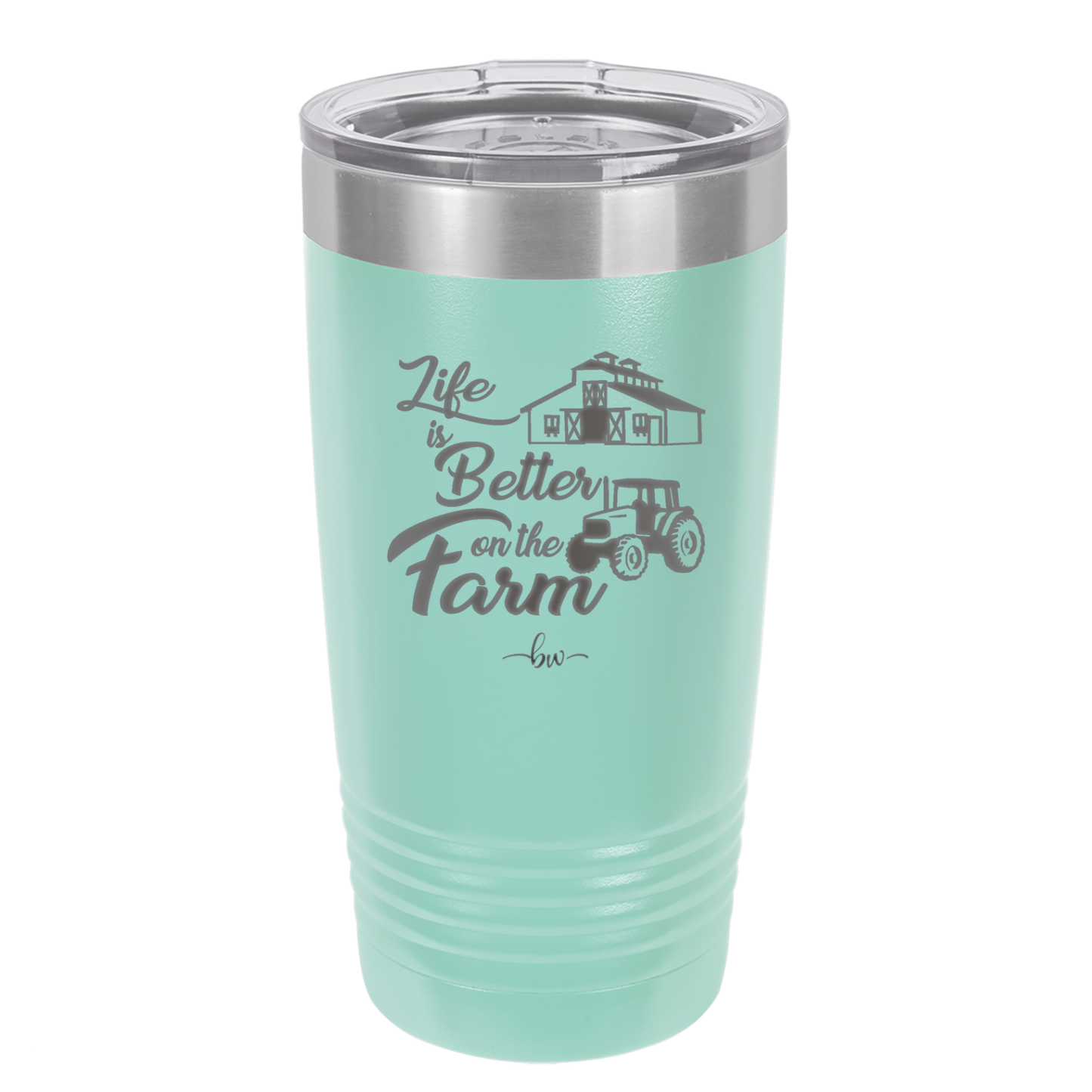 Life is Better on the Farm - Laser Engraved Stainless Steel Drinkware - 1333 -