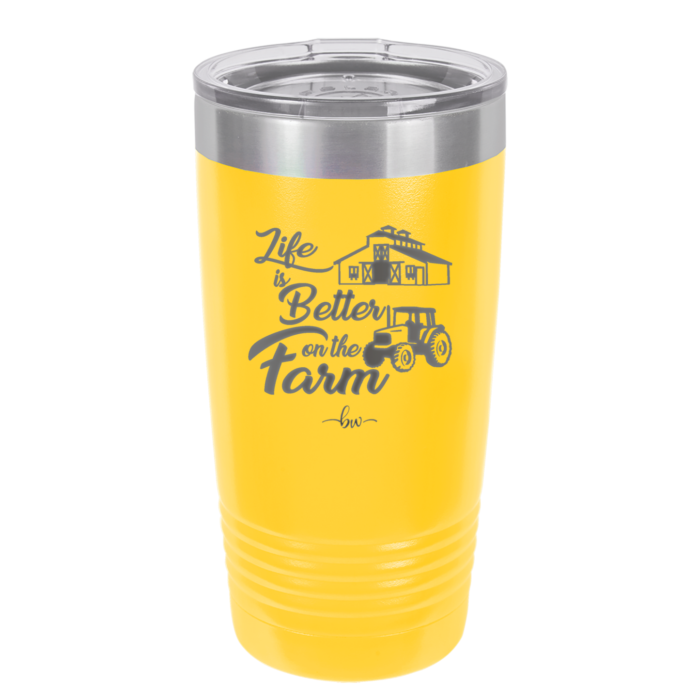 Life is Better on the Farm - Laser Engraved Stainless Steel Drinkware - 1333 -