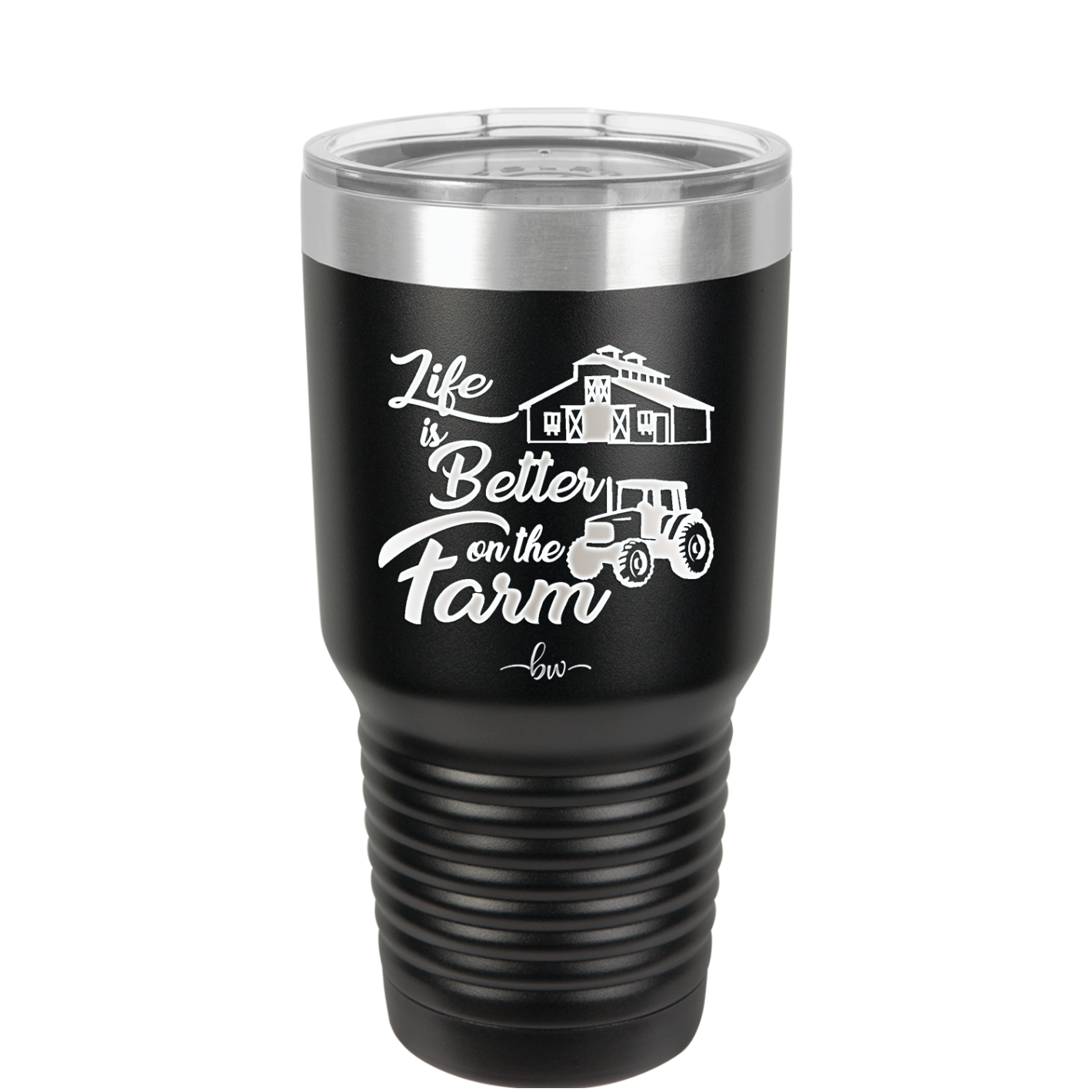 Life is Better on the Farm - Laser Engraved Stainless Steel Drinkware - 1333 -