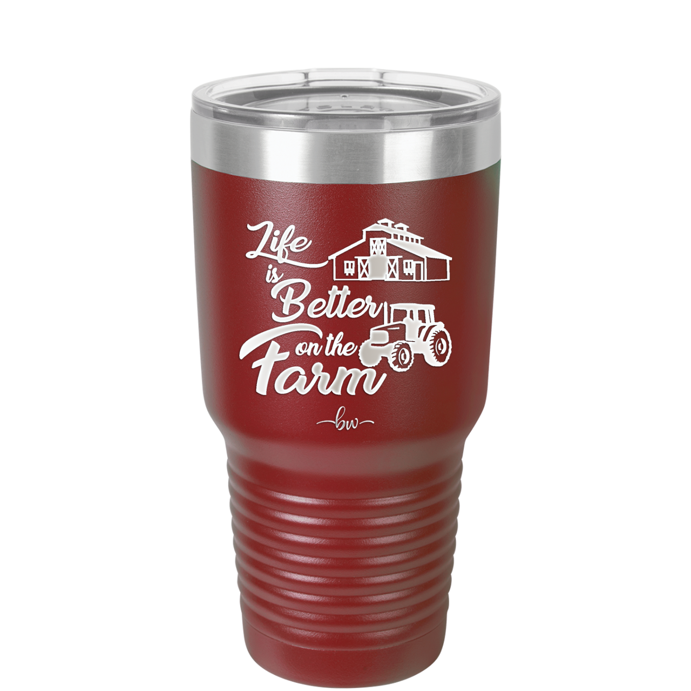 Life is Better on the Farm - Laser Engraved Stainless Steel Drinkware - 1333 -