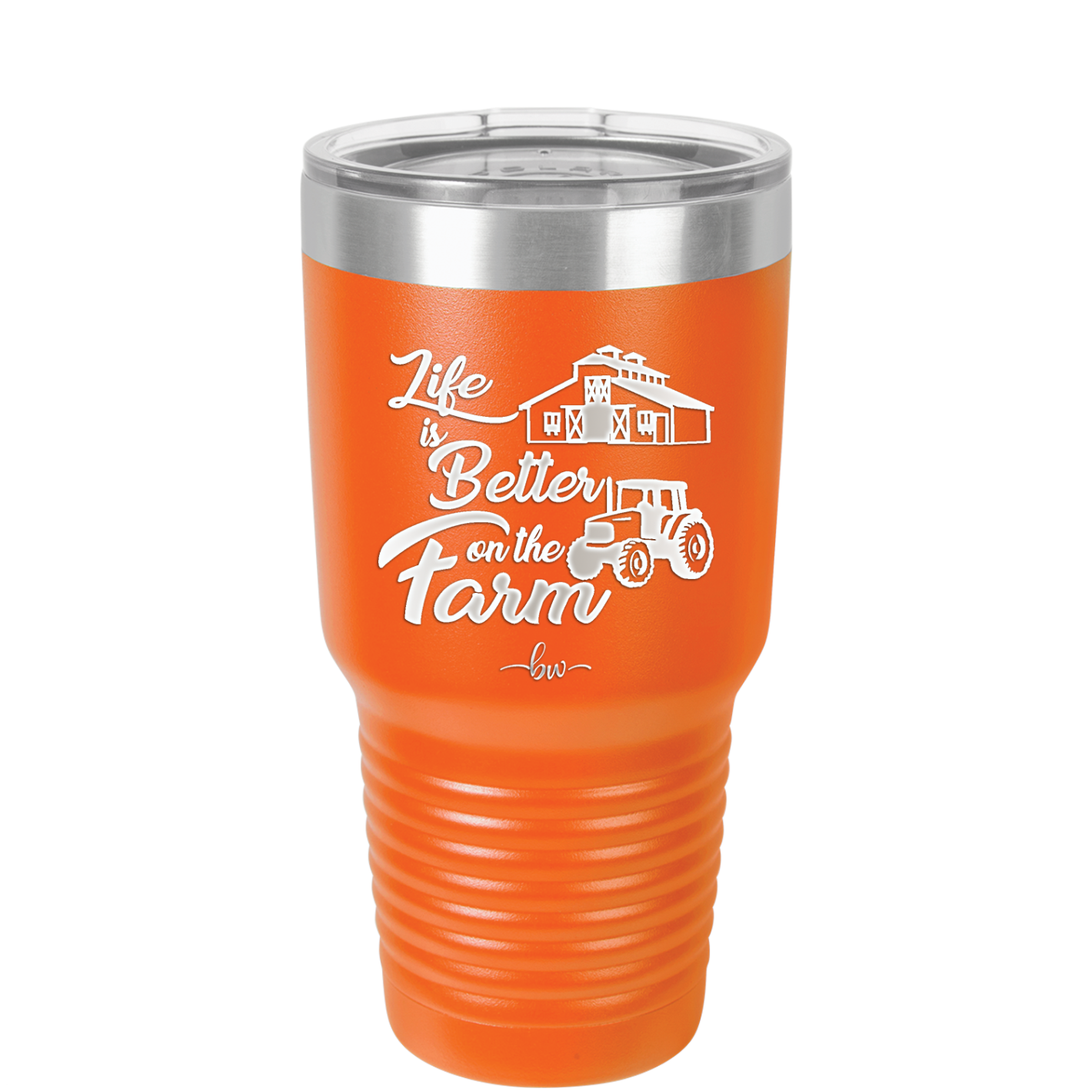 Life is Better on the Farm - Laser Engraved Stainless Steel Drinkware - 1333 -