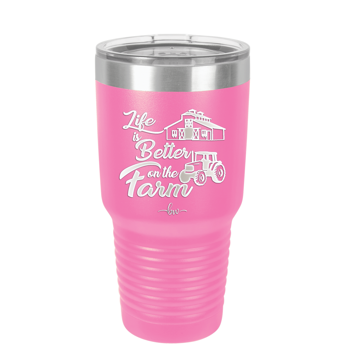 Life is Better on the Farm - Laser Engraved Stainless Steel Drinkware - 1333 -