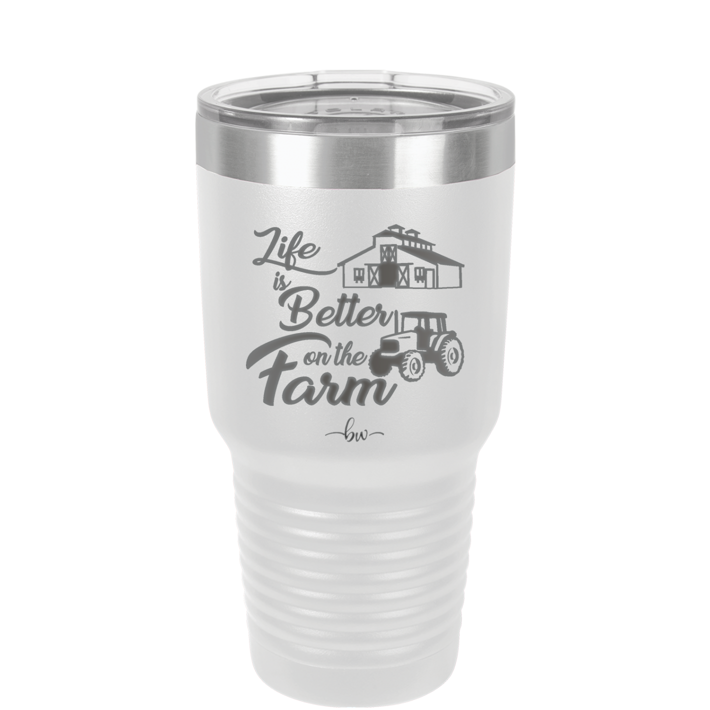 Life is Better on the Farm - Laser Engraved Stainless Steel Drinkware - 1333 -