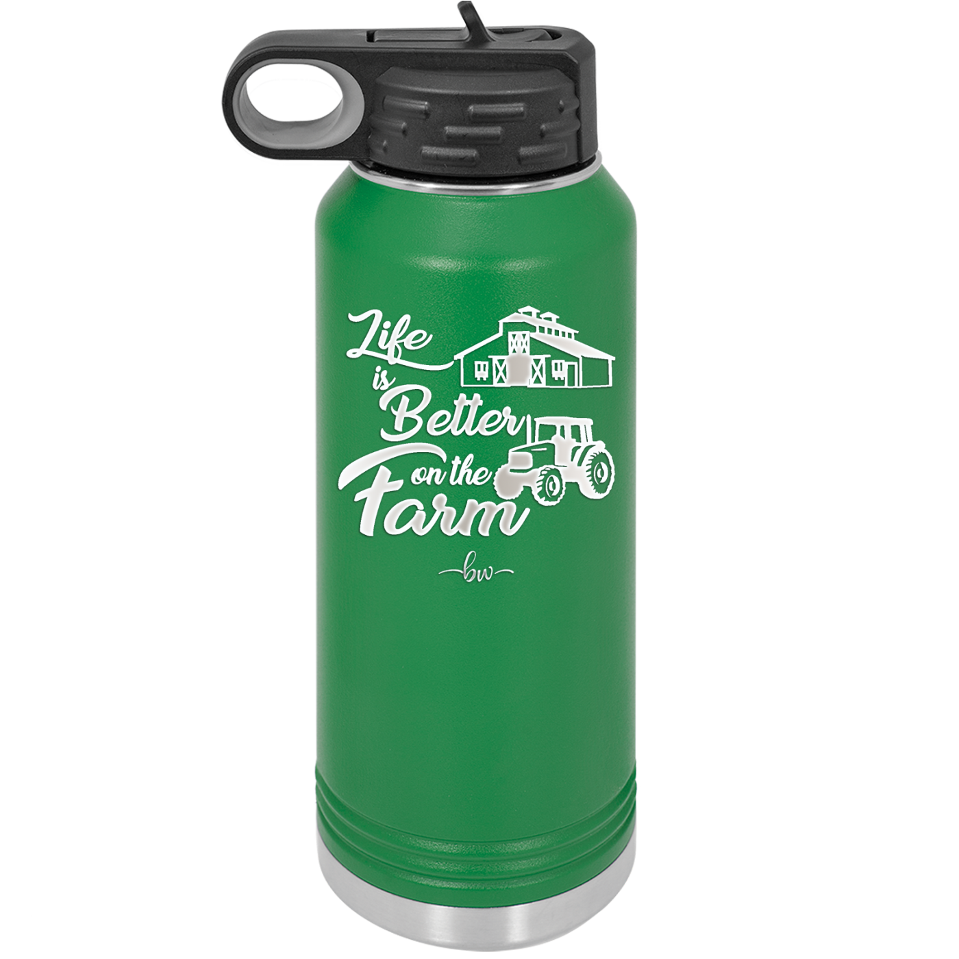 Life is Better on the Farm - Laser Engraved Stainless Steel Drinkware - 1333 -
