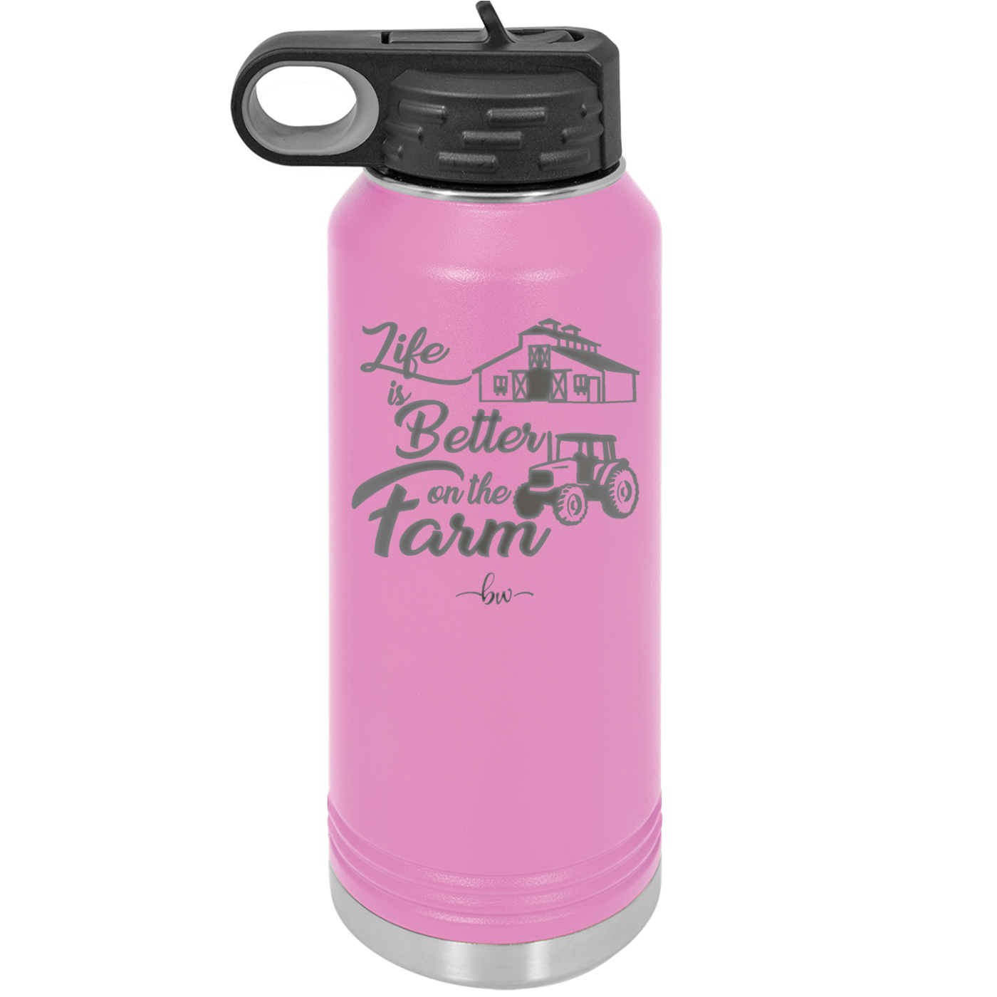 Life is Better on the Farm - Laser Engraved Stainless Steel Drinkware - 1333 -