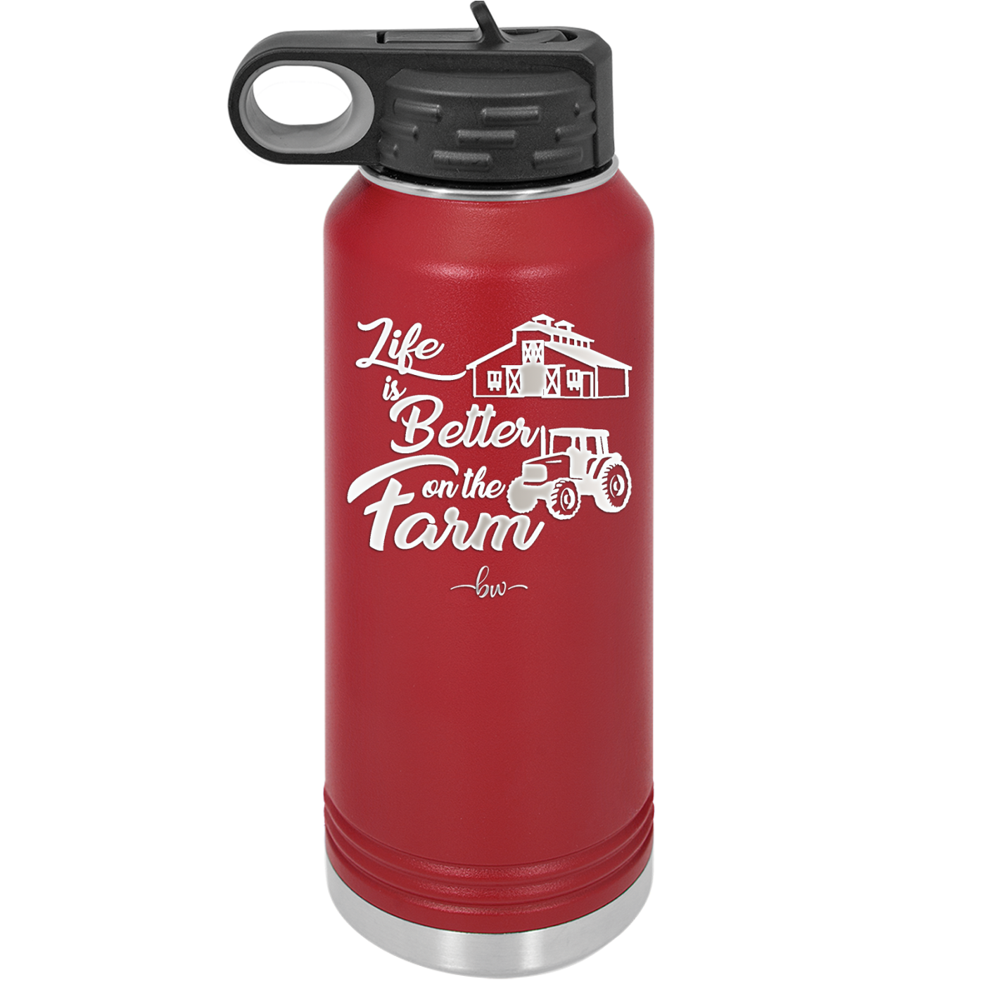Life is Better on the Farm - Laser Engraved Stainless Steel Drinkware - 1333 -