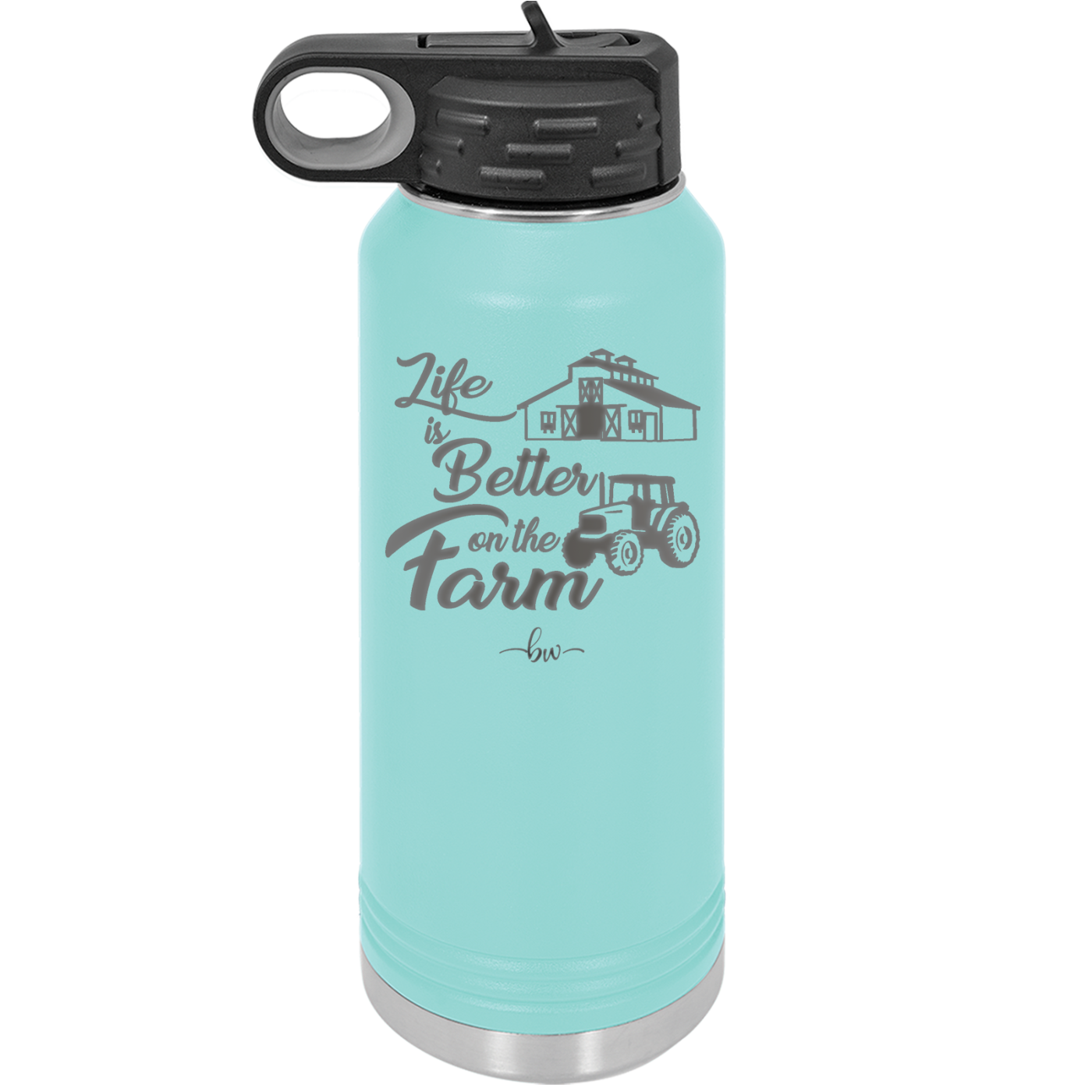Life is Better on the Farm - Laser Engraved Stainless Steel Drinkware - 1333 -