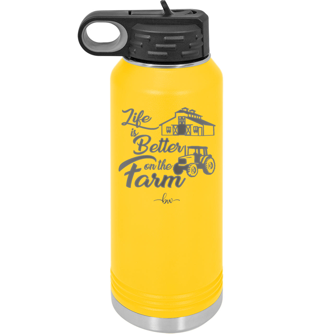 Life is Better on the Farm - Laser Engraved Stainless Steel Drinkware - 1333 -