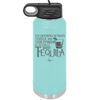 The Difference Between Tequila and Your Opinion is I Actually Want Tequila - Laser Engraved Stainless Steel Drinkware - 1342 -