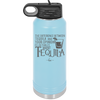 The Difference Between Tequila and Your Opinion is I Actually Want Tequila - Laser Engraved Stainless Steel Drinkware - 1342 -