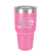 The Difference Between Whiskey and Your Opinion is I Actually Want Whiskey - Laser Engraved Stainless Steel Drinkware - 1343 -