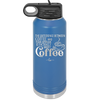 The Difference Between Coffee and Your Opinion is I Actually Want Coffee - Laser Engraved Stainless Steel Drinkware - 1346 -