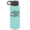 Sip Happens - Laser Engraved Stainless Steel Drinkware - 1348 -